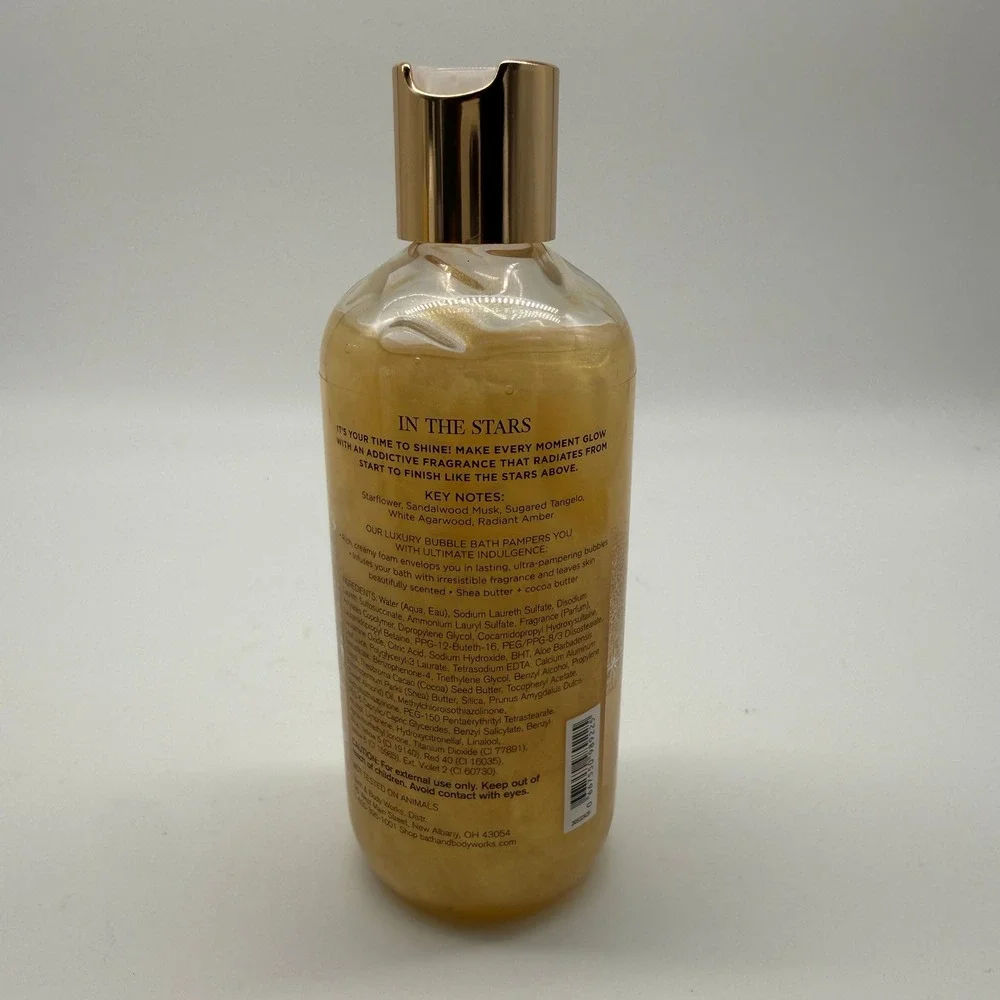 Bath & Body Works In The Stars Bubble Bath 10oz Gold Shimmer Shea Butter
